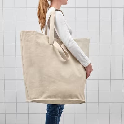 IKEA PURRPINGLA Laundry bag, beige | IKEA Laundry baskets | Eachdaykart
