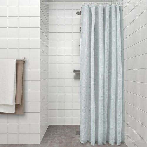 IKEA RANEALVEN Shower curtain, white/turquoise | IKEA Showers | IKEA Bathroom products | Eachdaykart