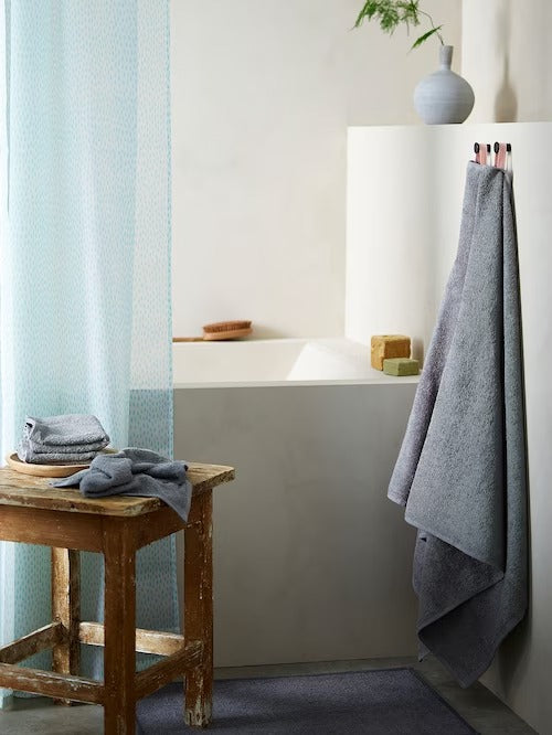 IKEA RANEALVEN Shower curtain, white/turquoise | IKEA Showers | IKEA Bathroom products | Eachdaykart