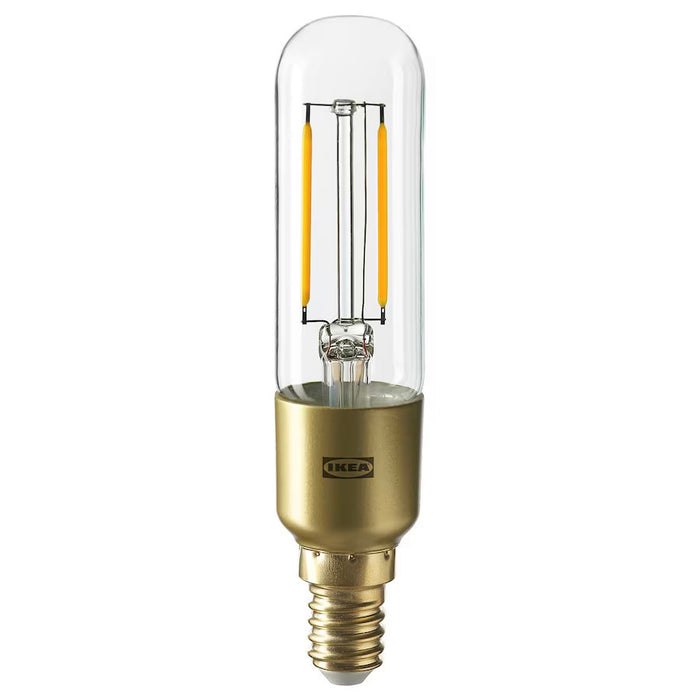 IEKA LUNNOM LED bulb E14 200 lumen, dimmable/tube-shaped clear glass, 25 mm (1 ") | IKEA LED bulbs
