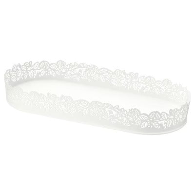 IKEA SAMVERKA Candle dish, oval white | IKEA Candle holders | IKEA Decoration | Eachdaykart