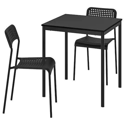 IKEA SANDSBERG ADDE Table and chairs, black/black IKEA Dining sets up to chairs IKEA Dining sets Eachdaykart