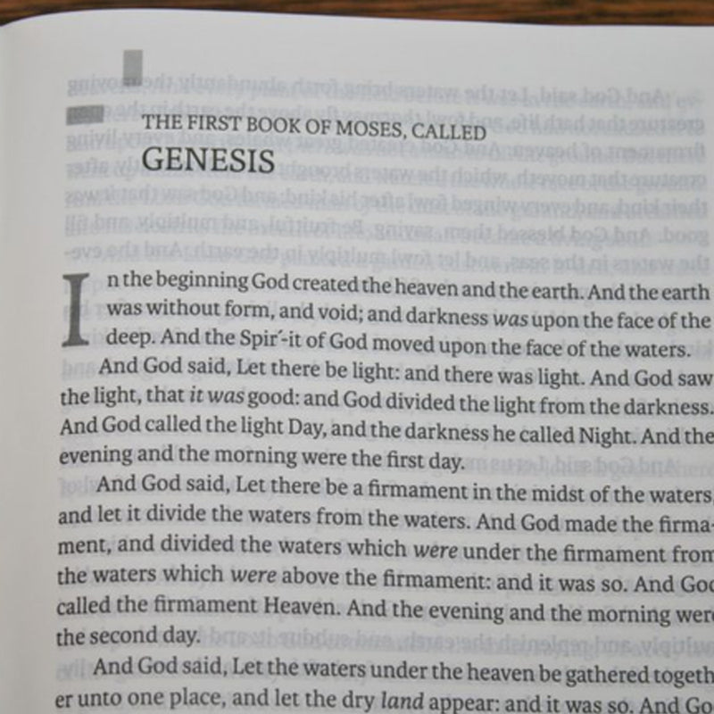 KJV Readers Bible Black Brown Tooled LeatherTouch English Bible