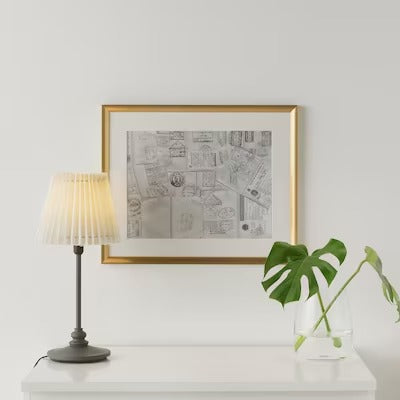 SILVERHOJDEN Frame, gold-colour | Picture & photo frames | Frames & pictures