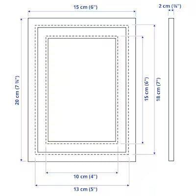 IKEA SILVERHOJDEN Frame, silver-colour | IKEA Picture & photo frames | IKEA Frames & pictures | Eachdaykart