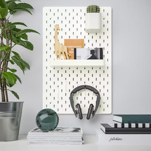 IKEA SKADIS Pegboard, white | IKEA Noticeboards | Eachdaykart
