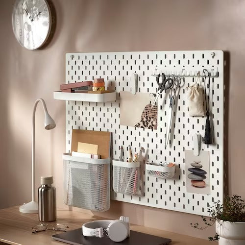 IKEA SKADIS Pegboard, white | IKEA Noticeboards | Eachdaykart
