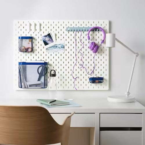 IKEA SKADIS Pegboard, white | IKEA Noticeboards | Eachdaykart