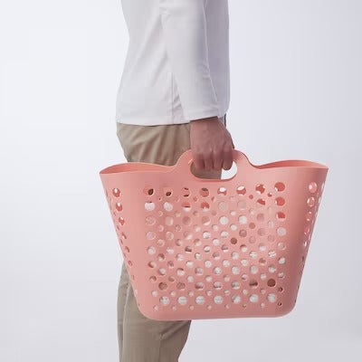 IKEA SLIBB Flexible laundry basket, pink | IKEA Laundry baskets | Eachdaykart