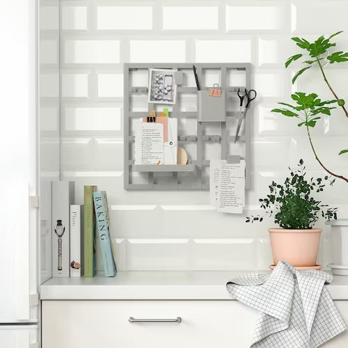 IKEA SNICKRA 8-piece storage board set, grey-green | IKEA Noticeboards | Eachdaykart