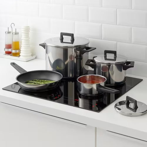 IKEA SNITSIG 7-piece cookware set, stainless steel | IKEA Pots & sauce pans | Eachdaykart