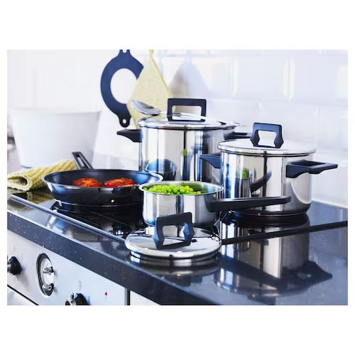 IKEA SNITSIG Saucepan with lid, stainless steel | IKEA Pots & sauce pans | Eachdaykart