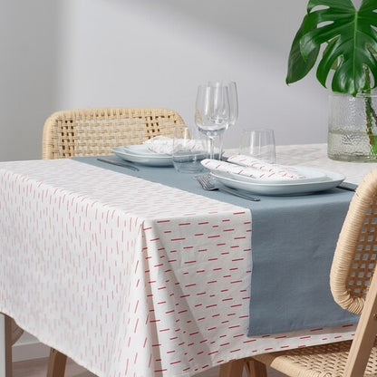 IKEA SNOKRABBA Tablecloth, patterned bright red/white | IKEA IKEA Table Linen | IKEA Home textiles | Eachdaykart