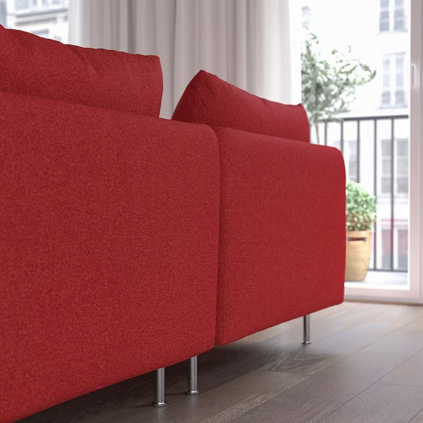 IKEA Soderhamn corner sofa 3 seat tonerud red