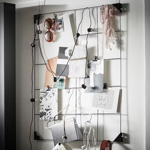 IKEA SOSDALA Memo board with clips, black | IKEA Noticeboards | Eachdaykart