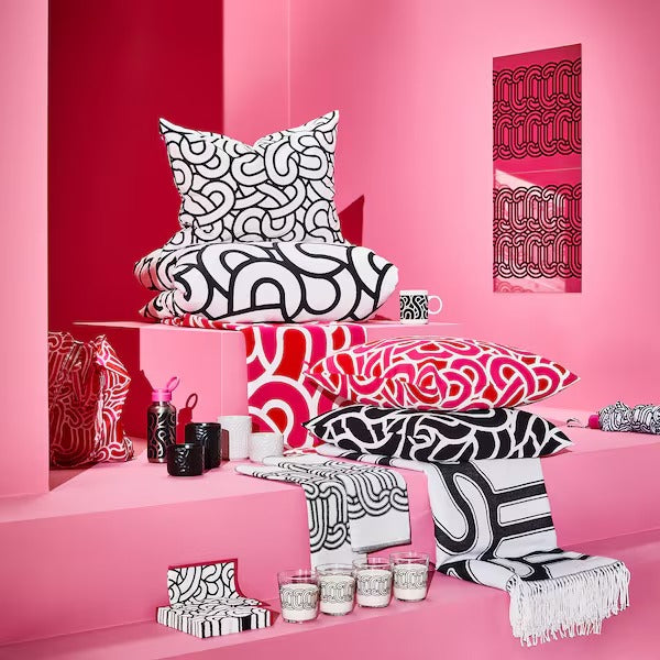 IKEA Sotron scented candle in ceramic jar matcha tea and ginger black