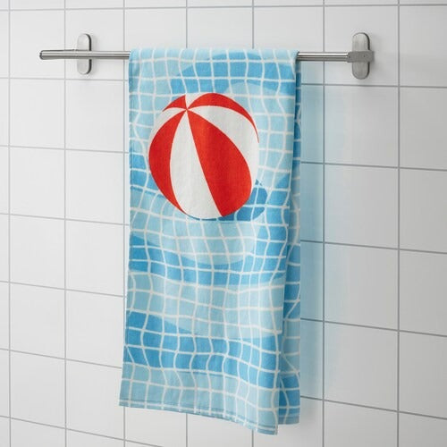 IKEA SPORTSLIG Bath towel, swimming pool pattern | IKEA Bath towels | IKEA Home textiles | Eachdaykart