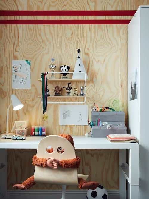 IKEA SPORTSLIG Wall shelf for trophies, white/birch | IKEA Picture ledges | IKEA Frames & pictures | Eachdaykart