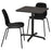 IKEA STENSELE / LIDAS Table and 2 chairs, anthracite anthracite/black/black |  IKEA Dining sets up to 2 chairs | IKEA Dining sets | Eachdaykart