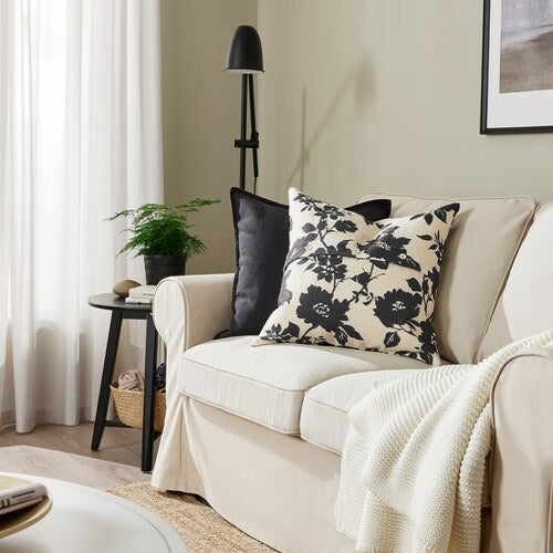 IKEA SVARDKRISSLA Cushion cover, natural/anthracite | IKEA Cushion covers | IKEA Home textiles | Eachdaykart