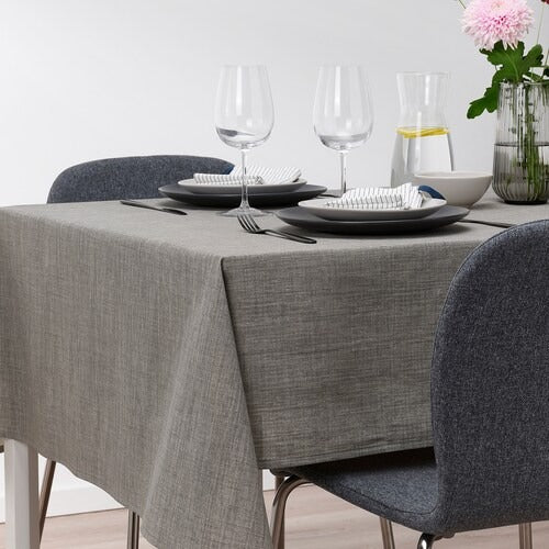 IKEA SVARTSENAP Tablecloth, grey | IKEA IKEA Table Linen | IKEA Home textiles | Eachdaykart