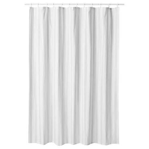 IKEA SVARTSTARR Shower curtain, white/grey | IKEA Showers | IKEA Bathroom products | Eachdaykart