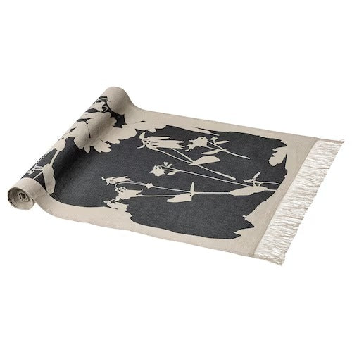 IKEA SVARTVIDE Table-runner, patterned natural/dark grey | IKEA IKEA Table Linen | IKEA Home textiles | Eachdaykart