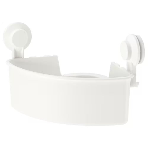 IKEA TISKEN Corner shelf unit with suction cup, white | IKEA Showers | IKEA Bathroom products | Eachdaykart
