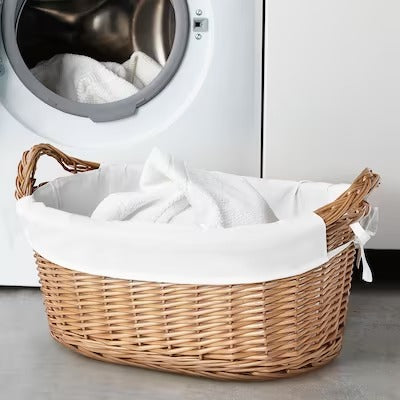 IKEA TOLKNING Laundry basket, handmade Willow | IKEA Laundry baskets | Eachdaykart