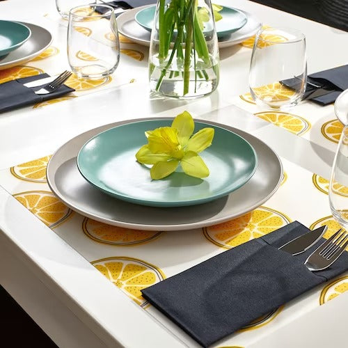 IKEA TORVFLY Place mat, patterned/yellow | IKEA IKEA Table Linen | IKEA Home textiles | Eachdaykart
