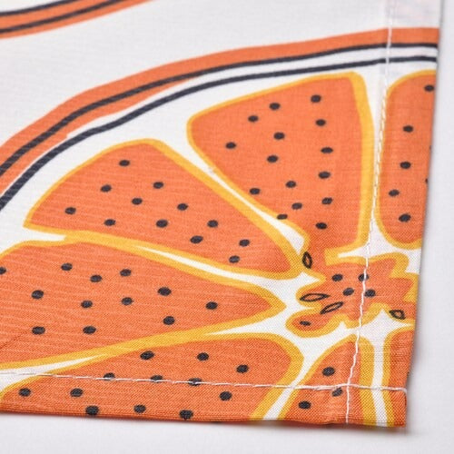 TORVFLY Tablecloth, patterned/off-white orange | Table Linen | Home textiles