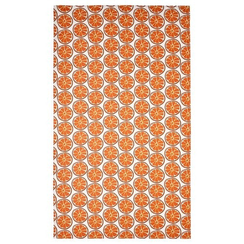 TORVFLY Tablecloth, patterned/off-white orange | Table Linen | Home textiles