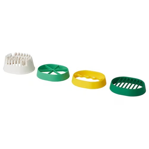 IKEA UPPFYLLD Egg slicer, set of 4, mixed colours | IKEA Cooking preparation tools | Eachdaykart