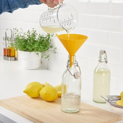 UPPFYLLD Funnel, bright yellow | Cooking preparation tools