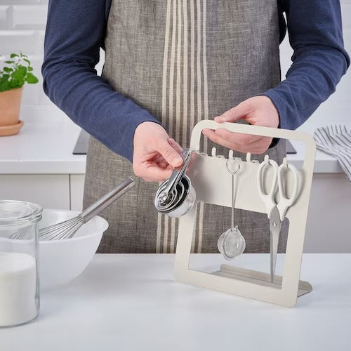IKEA UPPFYLLD Holder for kitchen utensils, light grey/beige | IKEA Cooking utensils | Eachdaykart