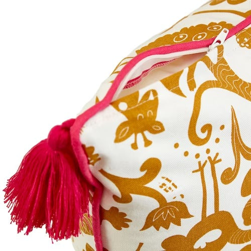 IKEA URSPRUNGLIG Cushion cover, white/golden-brown | IKEA Cushion covers | IKEA Home textiles | Eachdaykart