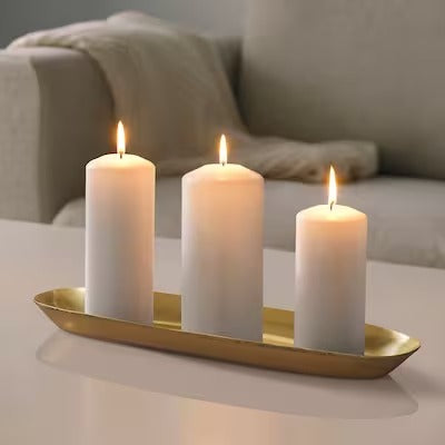 IKEA UTVANDIG Candle dish, brass-colour | IKEA Candle holders | IKEA Decoration | Eachdaykart