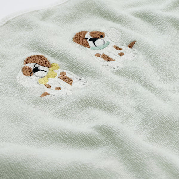 IKEA VADRA Cover for babycare mat, puppy pattern/light green | Eachdaykart