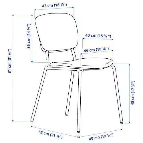 IKEA VANGSTA / KARLJAN Table and 2 chairs, black dark brown/Kabusa dark grey |  IKEA Dining sets up to 2 chairs | IKEA Dining sets | Eachdaykart