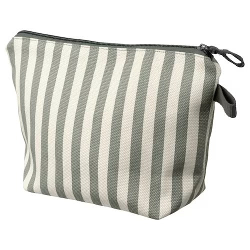IKEA VARANTENNMAL Toiletry bag, natural colour/grey-green | IKEA Spa accessories | IKEA Home textiles | Eachdaykart