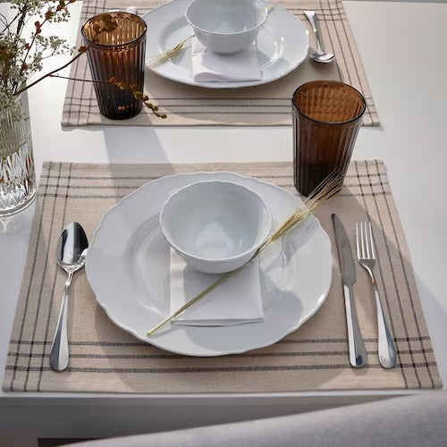 IKEA VARARV Place mat, dark grey/natural | IKEA IKEA Table Linen | IKEA Home textiles | Eachdaykart