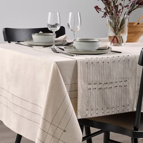 IKEA VARARV Table-runner, dark grey/natural | IKEA IKEA Table Linen | IKEA Home textiles | Eachdaykart