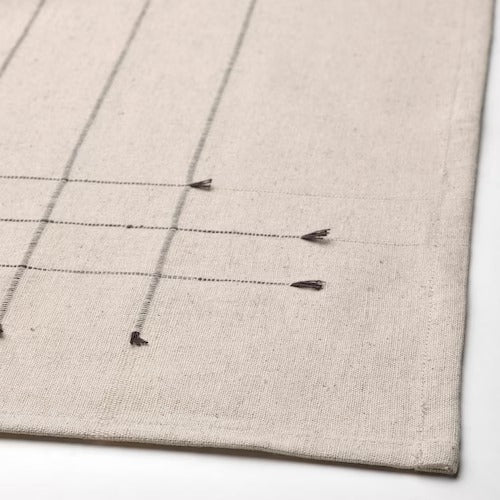 IKEA VARARV Tablecloth, dark grey/natural | IKEA IKEA Table Linen | IKEA Home textiles | Eachdaykart