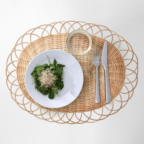 IKEA VARGFISK Place mat, natural/rattan handmade | IKEA IKEA Table Linen | IKEA Home textiles | Eachdaykart