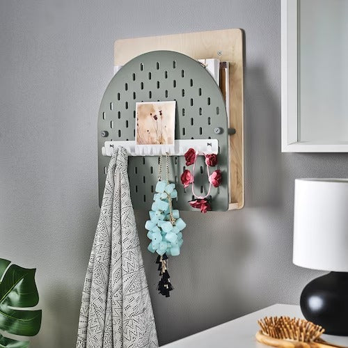 IKEA VATTENKAR Wall storage, green/wood | IKEA Noticeboards | Eachdaykart