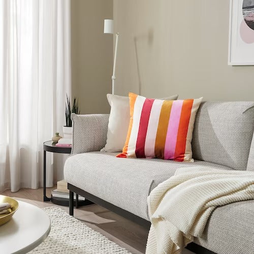 IKEA VATTENVAN Cushion cover, pink/striped | IKEA Cushion covers | IKEA Home textiles | Eachdaykart
