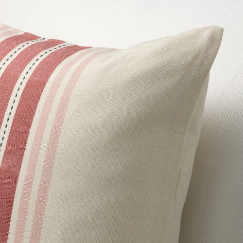 IKEA VEDMAL Cushion cover, handmade/stripe light red-pink | IKEA Cushion covers | IKEA Home textiles | Eachdaykart