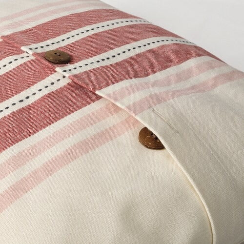IKEA VEDMAL Cushion cover, handmade/stripe light red-pink | IKEA Cushion covers | IKEA Home textiles | Eachdaykart