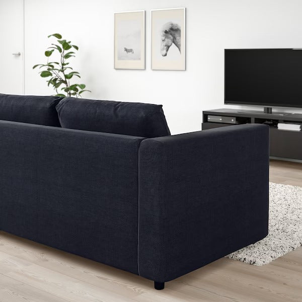 IKEA Vimle 2 seat sofa saxemara black blue