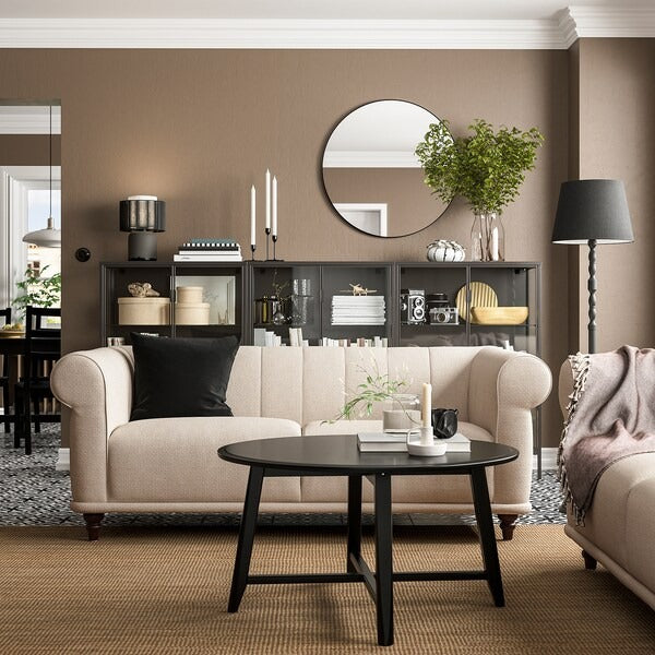 IKEA Viskafors 2 seat sofa lejde light beige brown